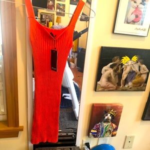 NWT Nasty Gal coral mini dress